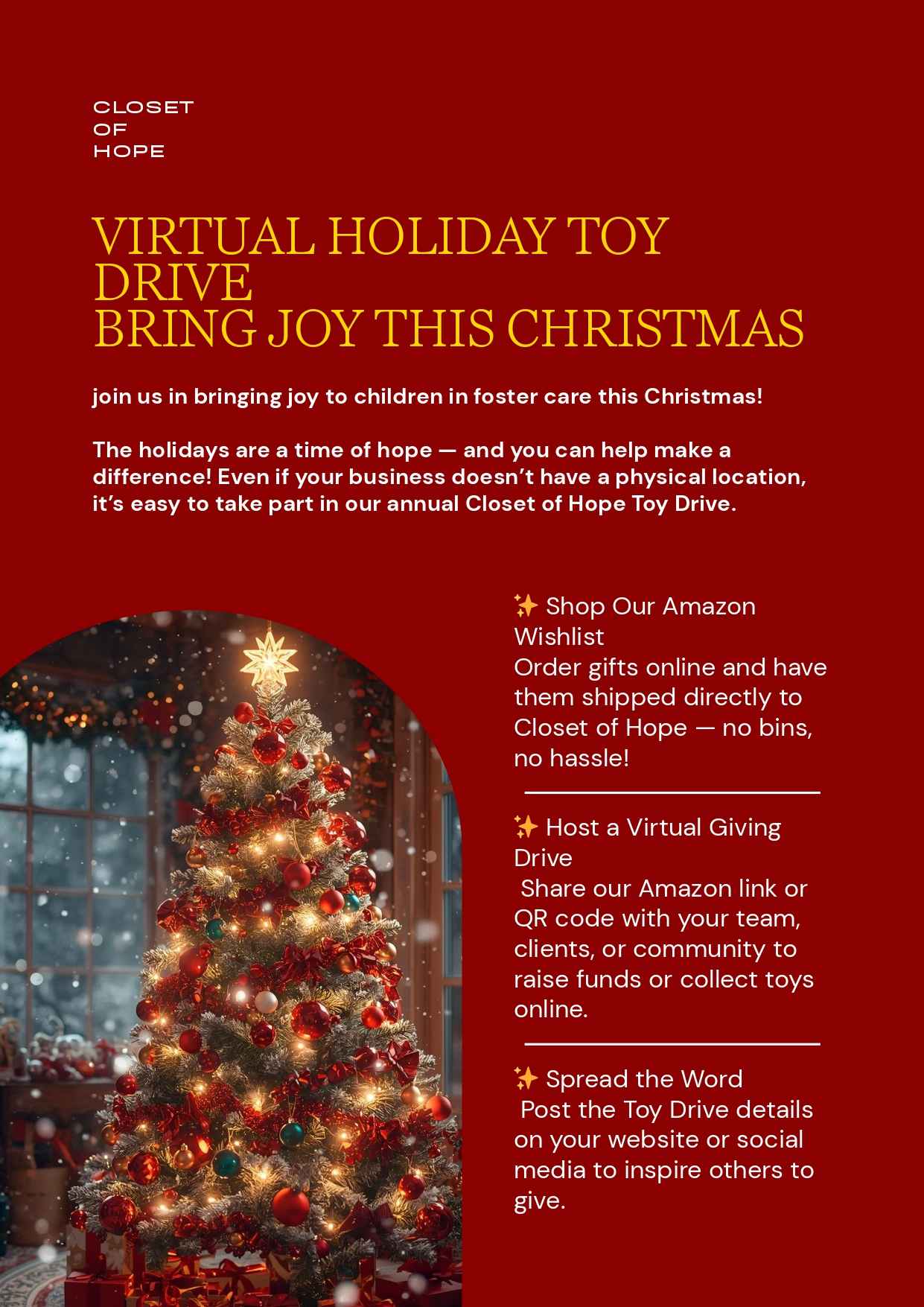 Flyer HOLIDAY TOY DRIVE BRING JOY THIS CHRISTMAS 1 page 0001 11zon